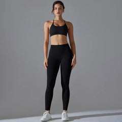 Yoga Suit for Women Yoga Set Sexy Sport Suit Hip Lifting Sports Fitness Bras and Leggings Set Sports Suits Breathable Set - HULAA