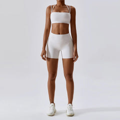 Yoga Clothing Sets Athletic Wear Women High Waist Leggings And Top Two Piece Set Seamless Gym Tracksuit Fitness Workout Outfits - HULAA