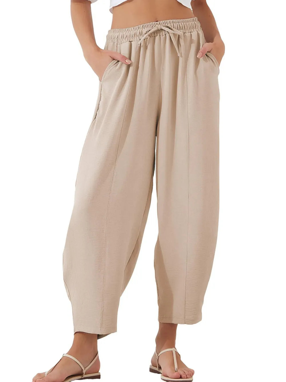 Women's plus size cropped joggers