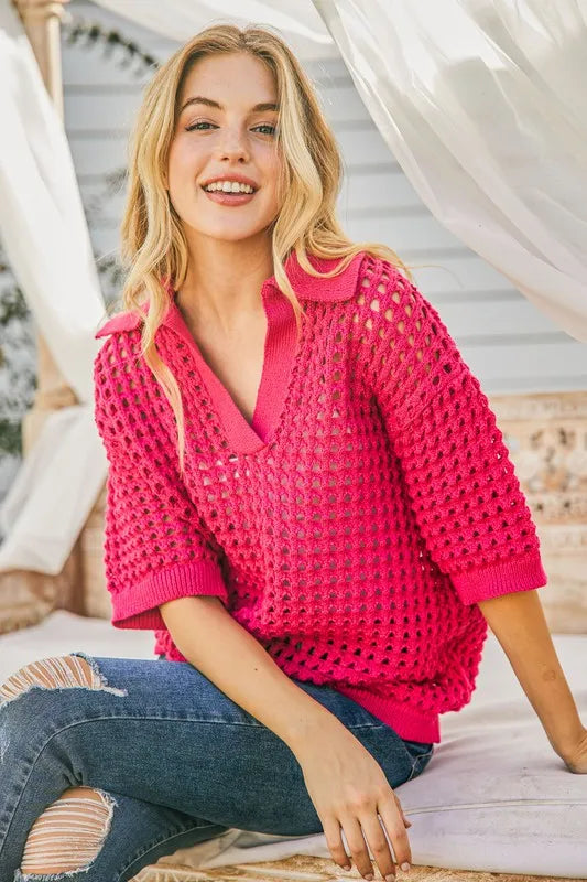Women's sweater polo