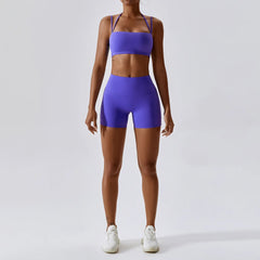 Yoga Clothing Sets Athletic Wear Women High Waist Leggings And Top Two Piece Set Seamless Gym Tracksuit Fitness Workout Outfits - HULAA