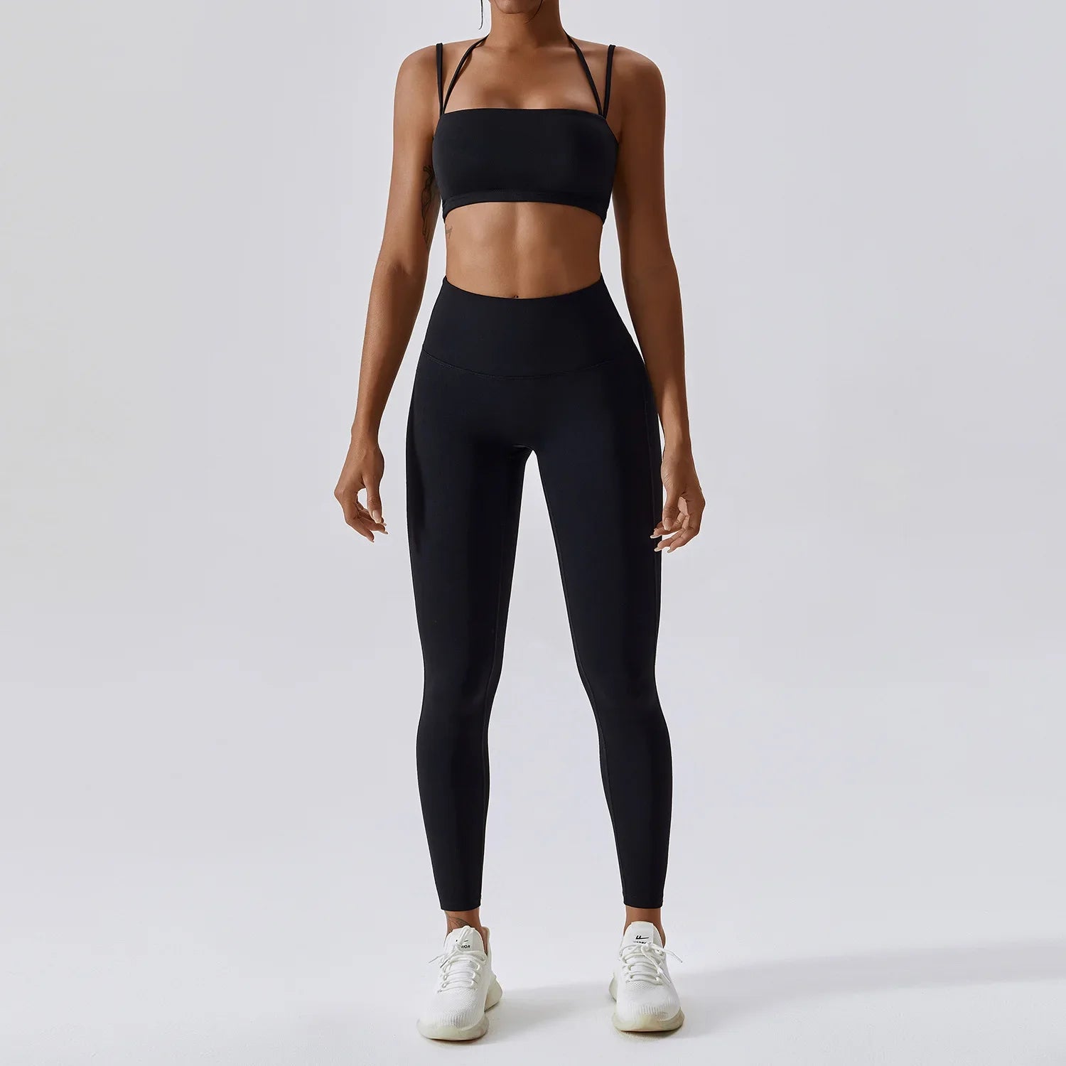 Yoga Clothing Sets Athletic Wear Women High Waist Leggings And Top Two Piece Set Seamless Gym Tracksuit Fitness Workout Outfits - HULAA