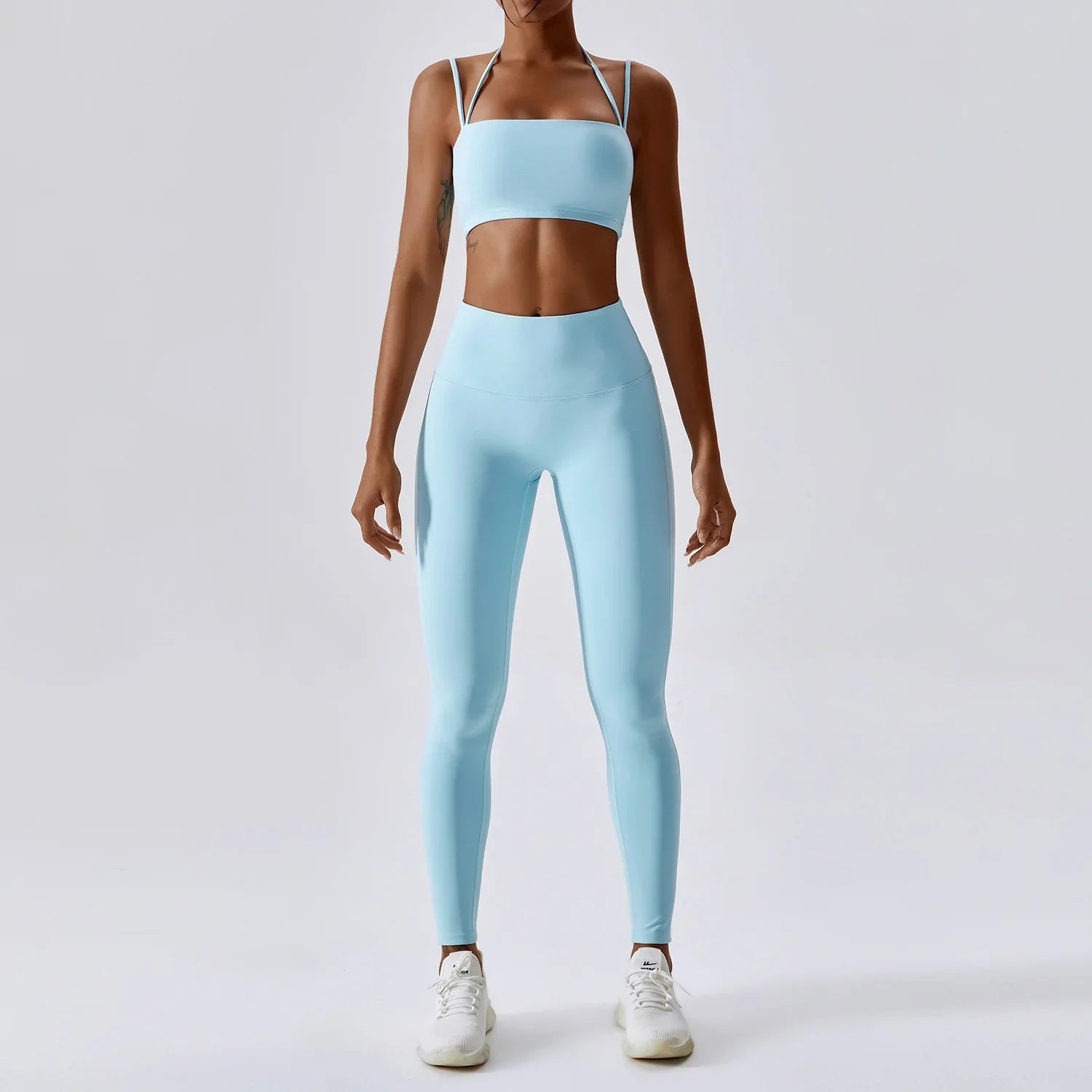 Yoga Clothing Sets Athletic Wear Women High Waist Leggings And Top Two Piece Set Seamless Gym Tracksuit Fitness Workout Outfits - HULAA