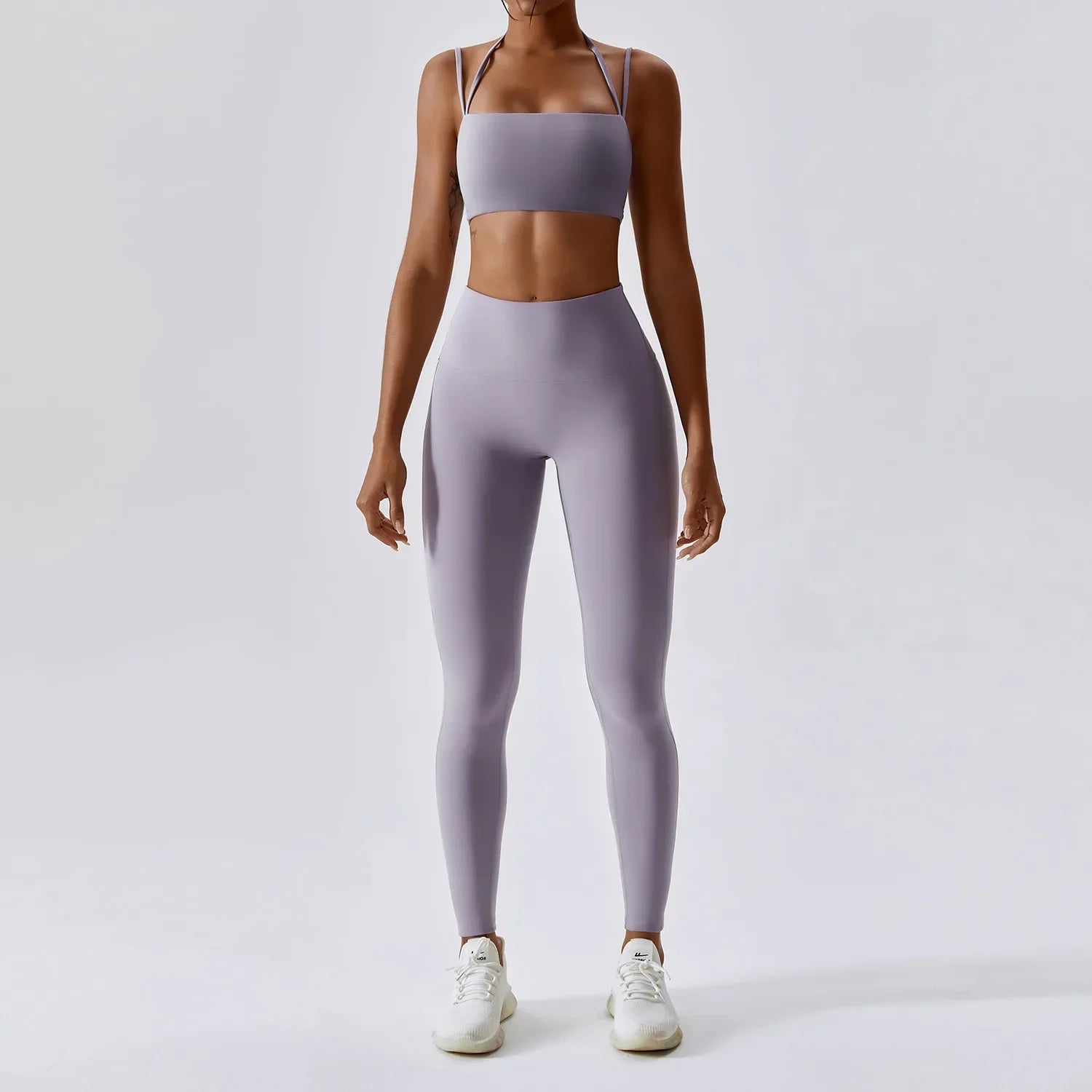 Yoga Clothing Sets Athletic Wear Women High Waist Leggings And Top Two Piece Set Seamless Gym Tracksuit Fitness Workout Outfits - HULAA